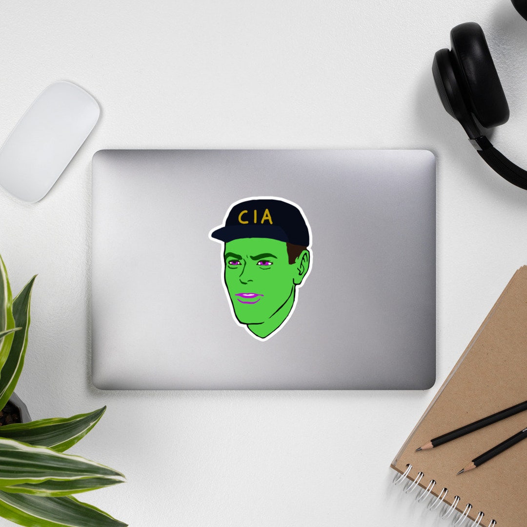 CIA Glow Guy - Meme, Glow in the Dark, Terry Davis Sticker - Etsy