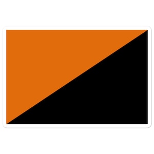 Drapeau anarcho-mutualiste - Anarchiste, Entraide, Gauchiste, Autocollant Mutualiste