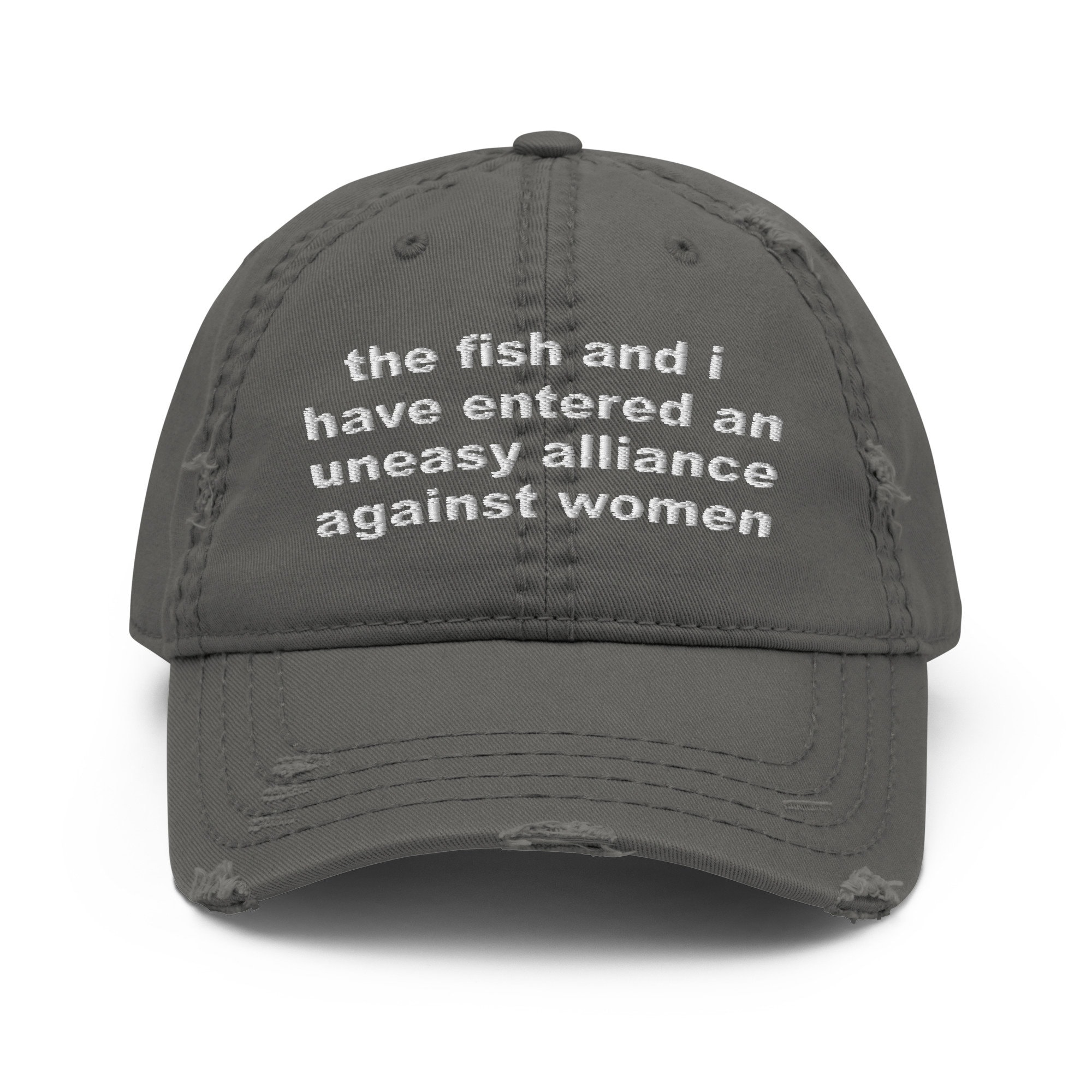 The Fish and I Have Entered an Uneasy Alliance Women Want Me, Fish Fear Me,  Meme, Oddly Specific Hat 