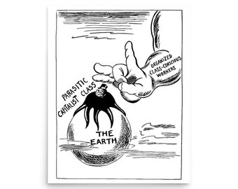 Get Rid Of The Parasite - Historical, Socialist, Anti-Capitalist Poster