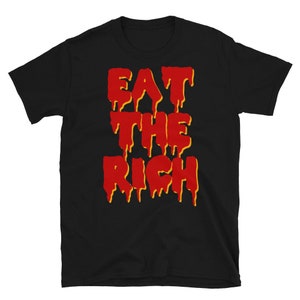 Eat The Rich Graffiti - Punk, Sozialismus, Linke, Anarchist T-Shirt