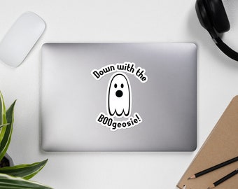 Weg met de BOOgeosie - Socialist, Halloween Sticker