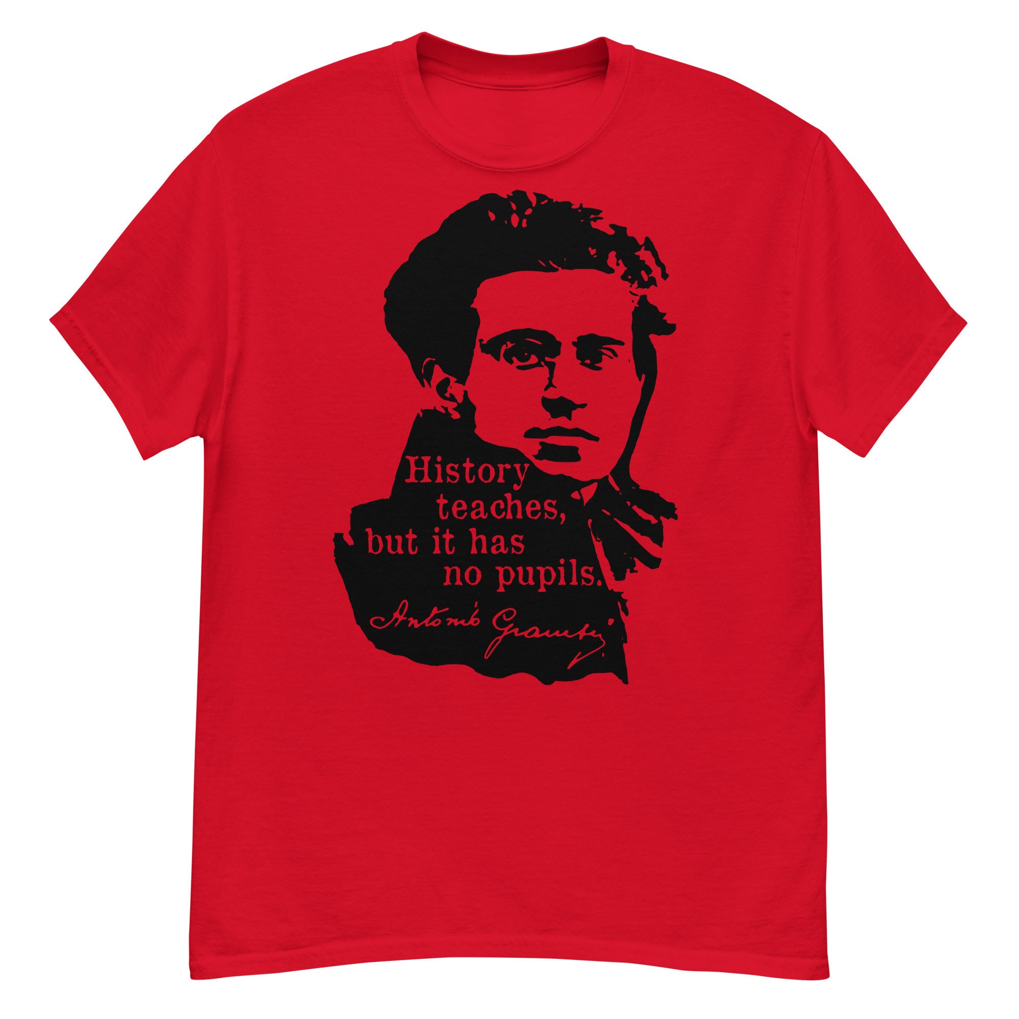 T-shirt Personnalisable Antonio Gramsci - Tailles S à 5XL, Fabriqué Aux USA, Coton, Neuf