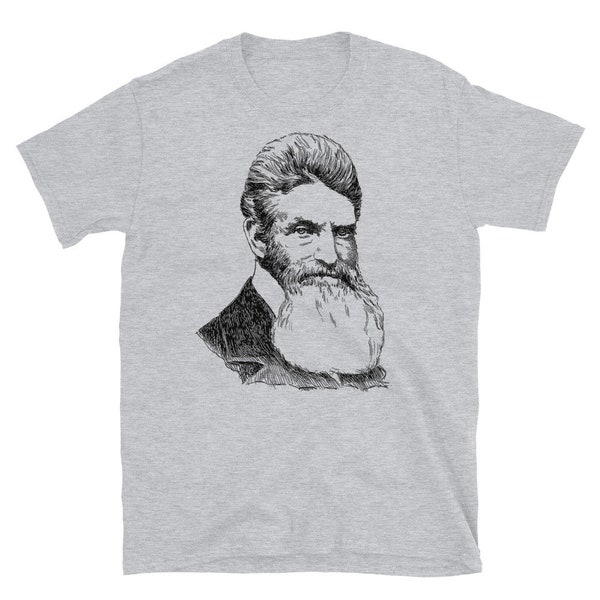 John Brown Sketch - History, Abolitionist, Leftist, Harpers Ferry T-Shirt