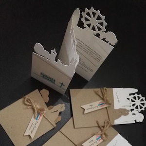 Partecipazione shabby tema Londra skyline