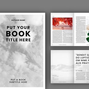 Mise en page du livre | Modèle d'impression | Modèle InDesign | Livre de photographie | Modèle de Brochure | Modèle de livre électronique | 48 pages | A4+US