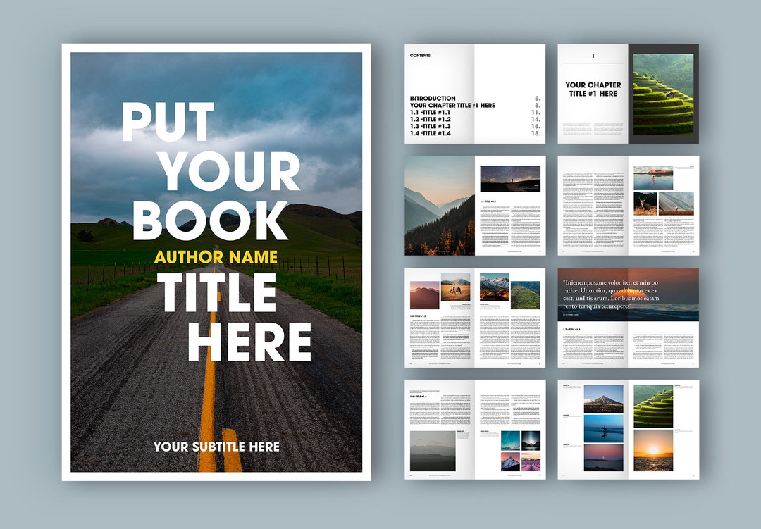 Universal Book Layout | Print Book Layout | Reading Book Layout ...