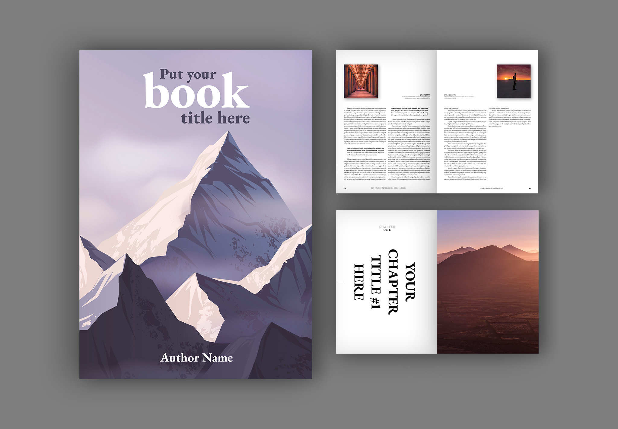 Book Layout Print Template Indesign Template Photography Book Brochure