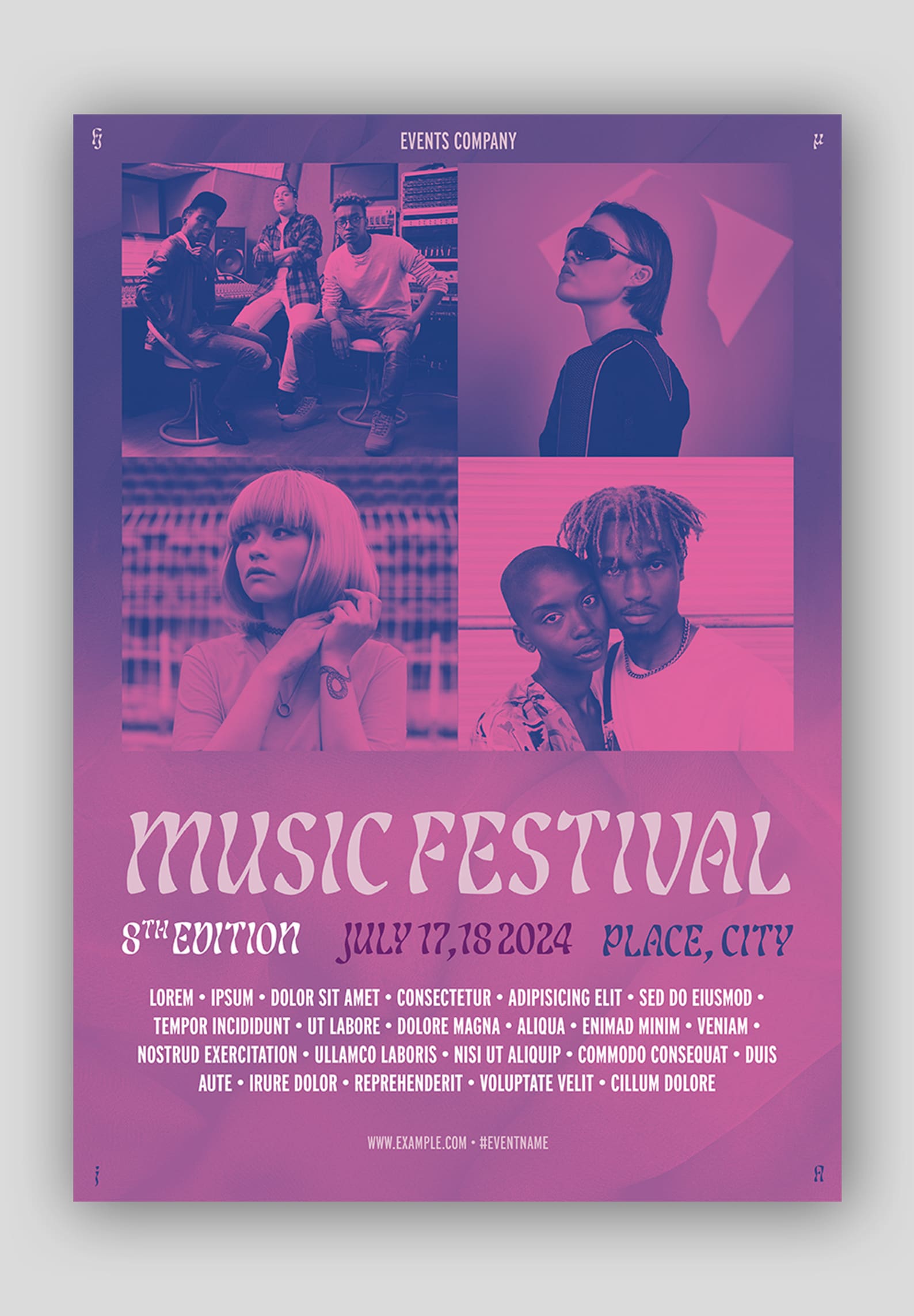Event Poster Layout Template - Etsy