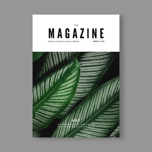 Plantilla de diseño de revista / Revista digital / InDesign / Impresión / Estilo de vida, Moda, Viajes, Diseño, Comida, Noticias / Plantilla de folleto imagen 2