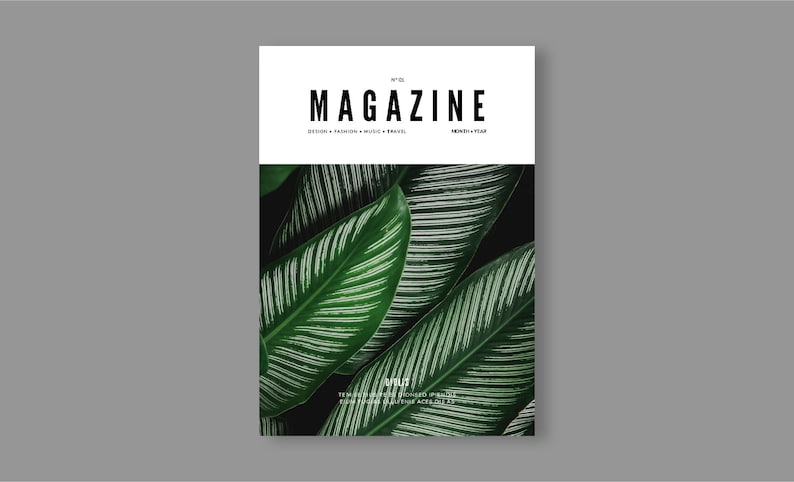 Plantilla de diseño de revista / Revista digital / InDesign / Impresión / Estilo de vida, Moda, Viajes, Diseño, Comida, Noticias / Plantilla de folleto imagen 2