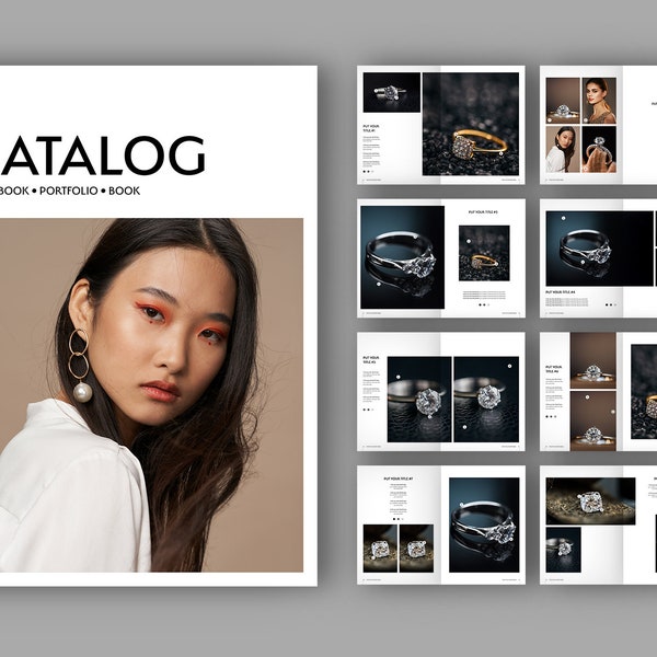 Katalog Layout Vorlage | Lookbook Layout Template | Katalog Broschüre Layout | Großhandel Line Sheet Template | Layout des Produktkatalogs für den Einzelhandel