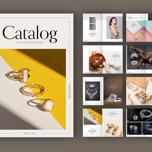 Catalog Layout Template | Lookbook Layout Template | Print Book Layout | Wholesale Line Sheet Template | Retail Product Catalog Layout