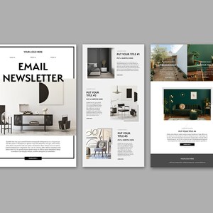 Digital Email Newsletter Layout