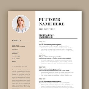 Resume CV || Curriculum Vitae + Cover Letter (A4+US)