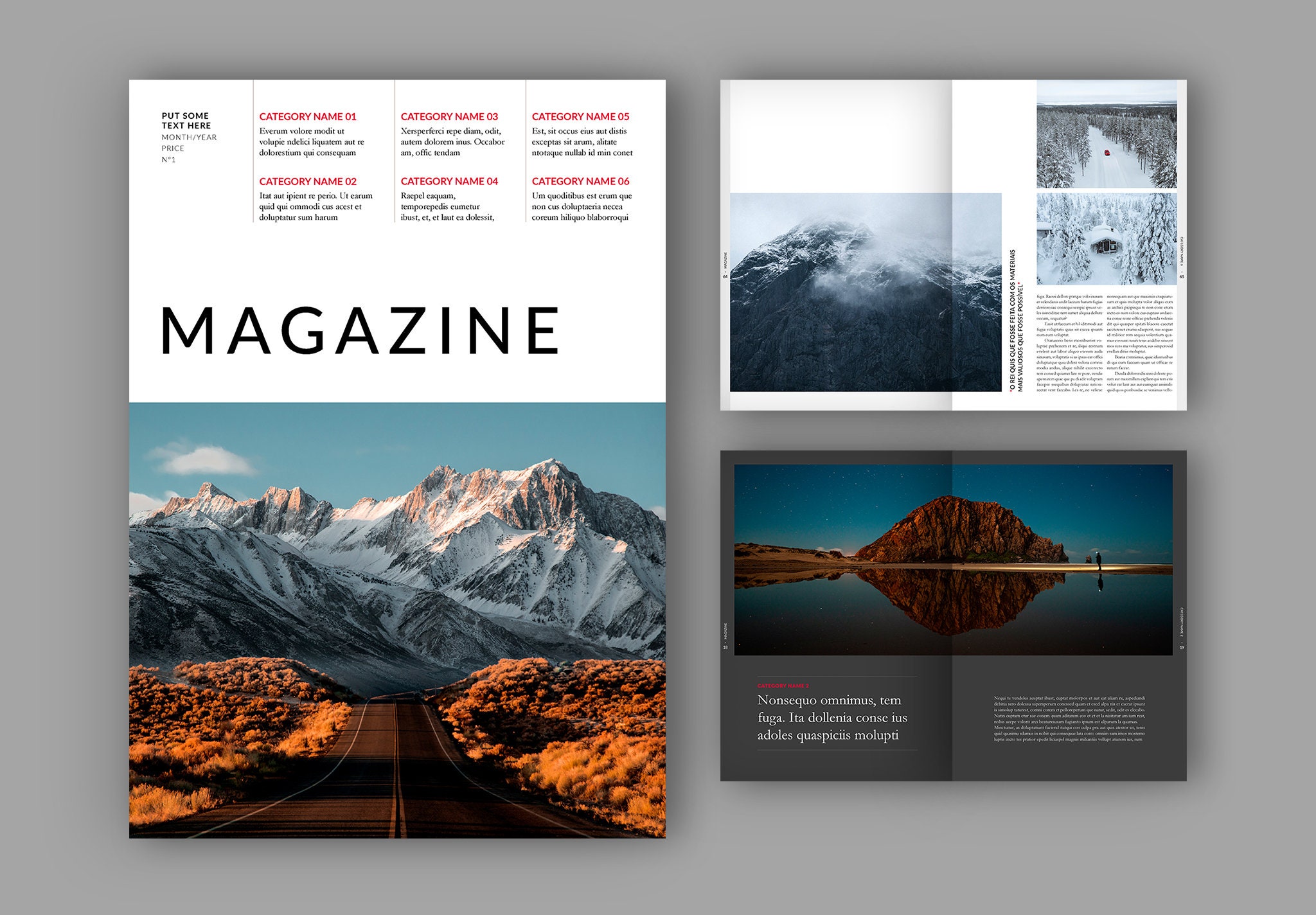 magazine design layout templates