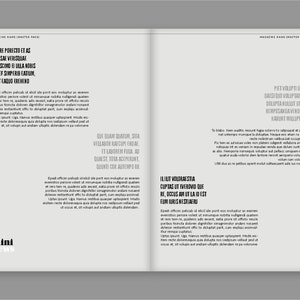 Plantilla de diseño de revista / Revista digital / InDesign / Impresión / Estilo de vida, Moda, Viajes, Diseño, Comida, Noticias / Plantilla de folleto imagen 5