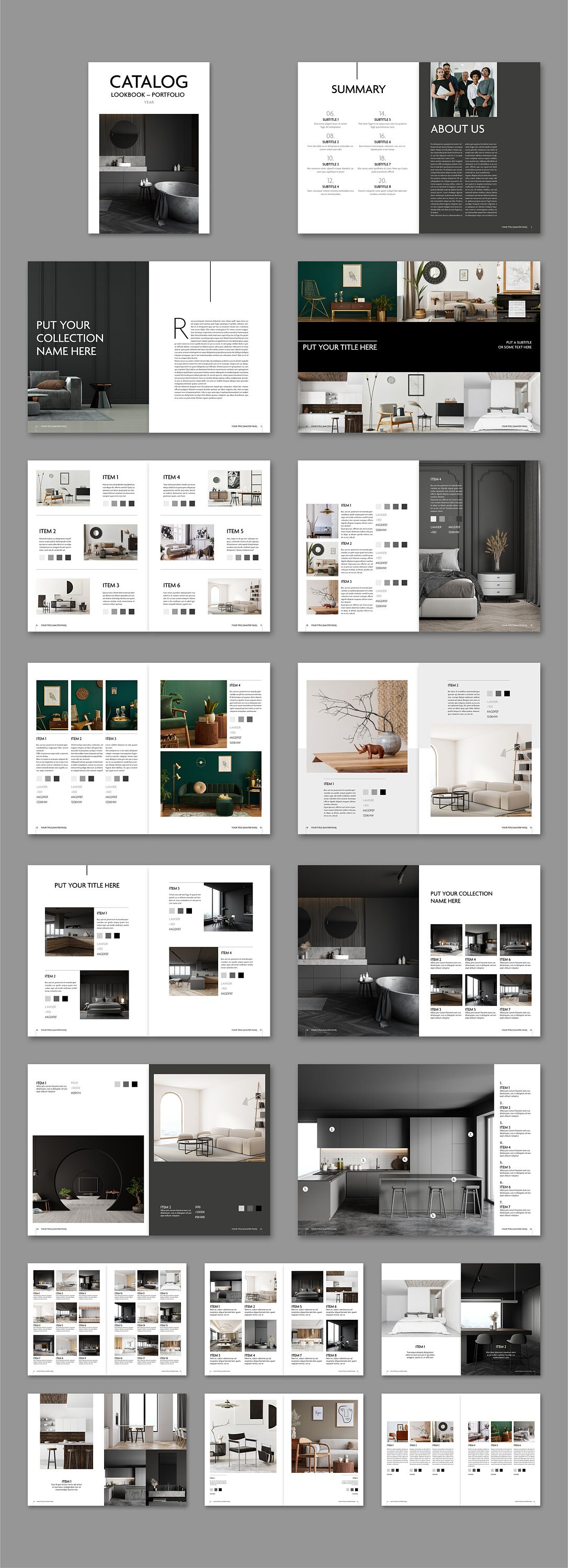 Retail Ecatalog Catalog / Lookbook Layout Template | Print Brochure Layout | Wholesale ...