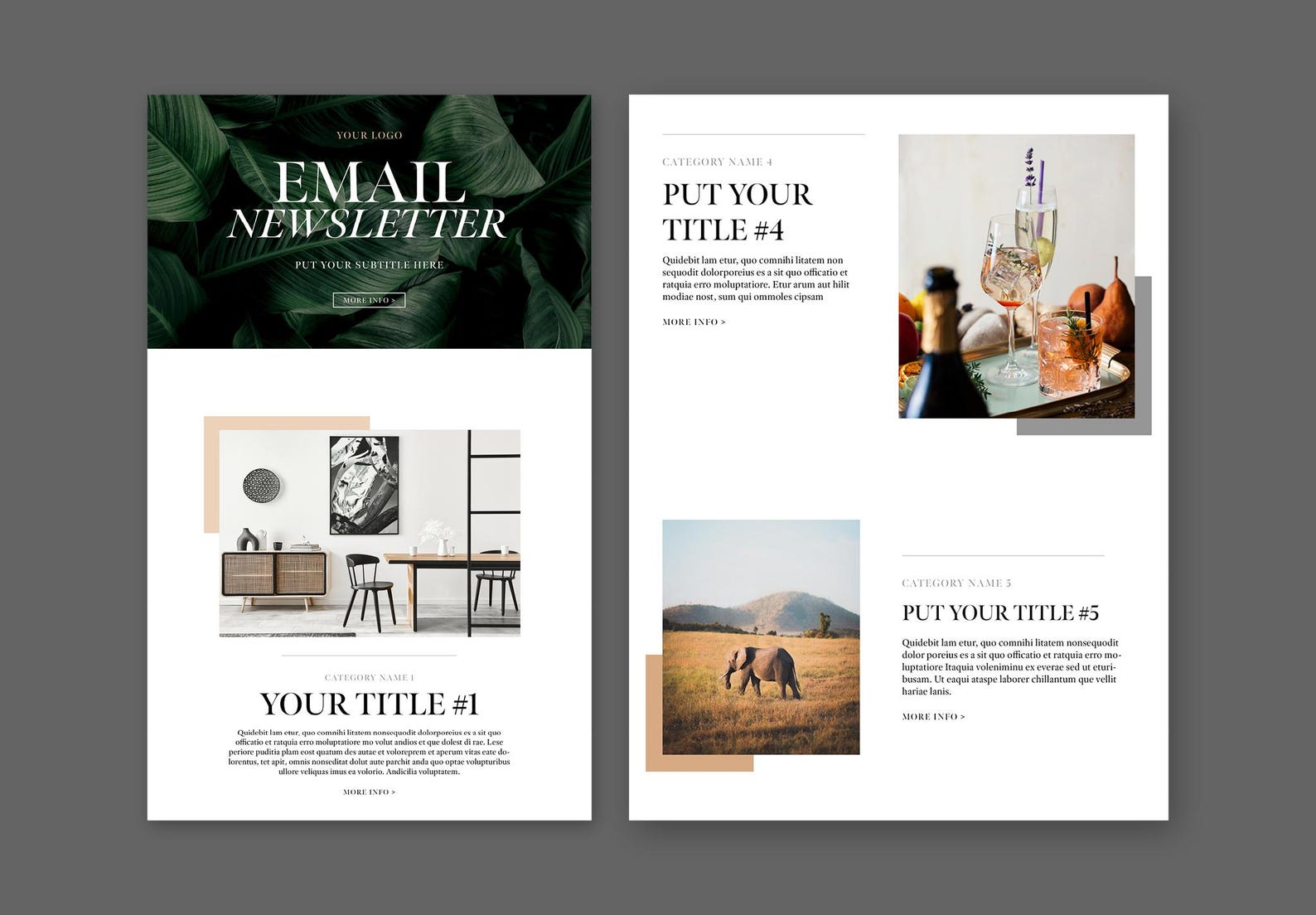 Email Newsletter Layout Template | Email Marketing | Digital Email ...