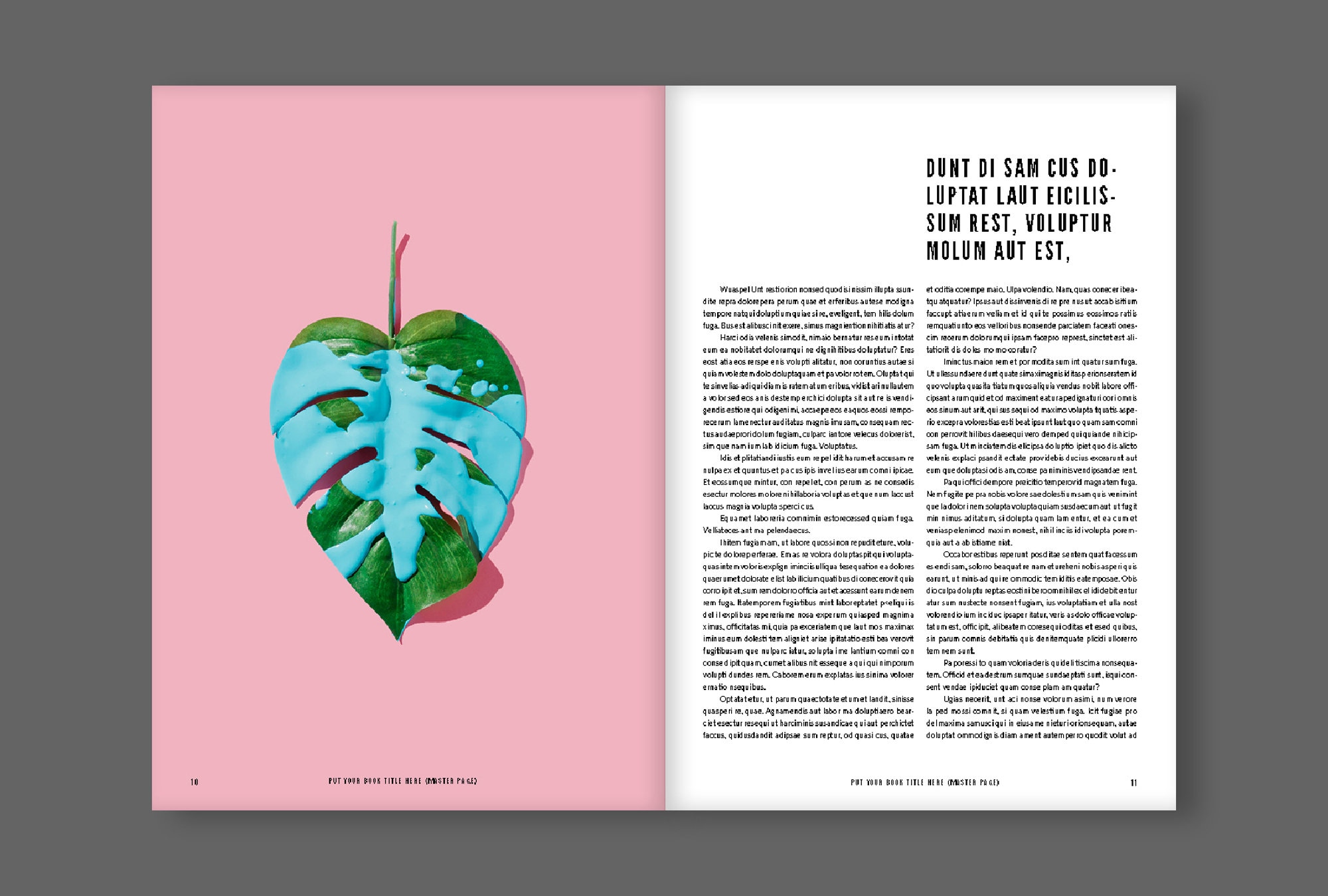 Modello di layout per rivista / Rivista digitale / InDesign / Stampa ...