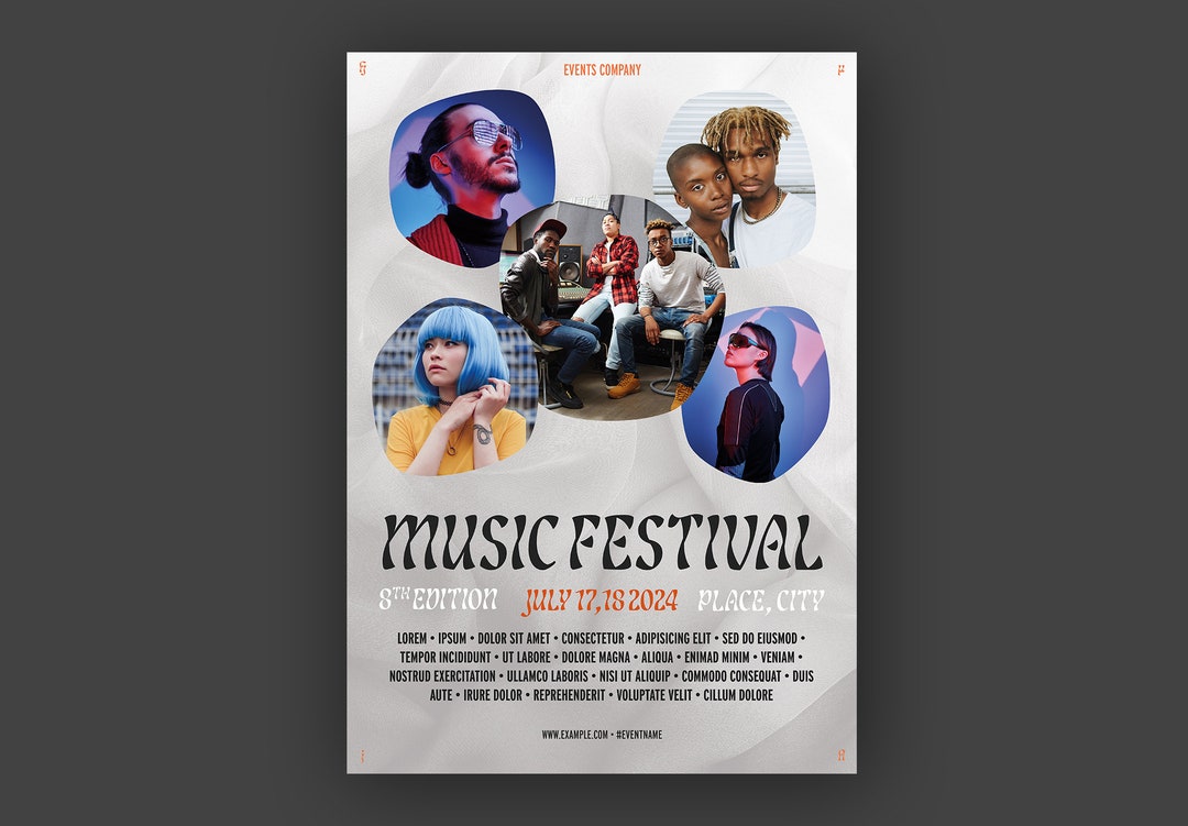 Print Poster Layout Template Event Poster Layout Universal Poster