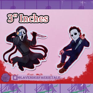 Horror Slashers Set 1 || 3" Inches Die Cut Vinyl Sticker