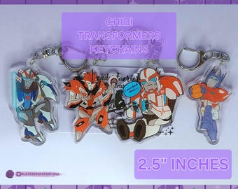 Chibi Transformers Inspired Acrylic Keychains || Set 1