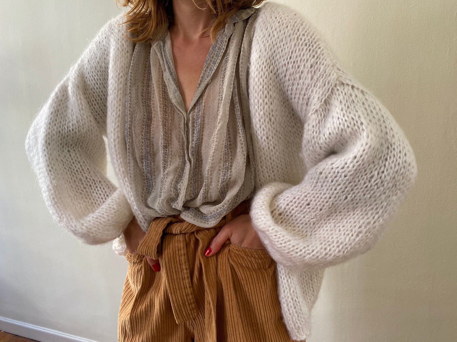 Mohair handmade cardigan | Etsy