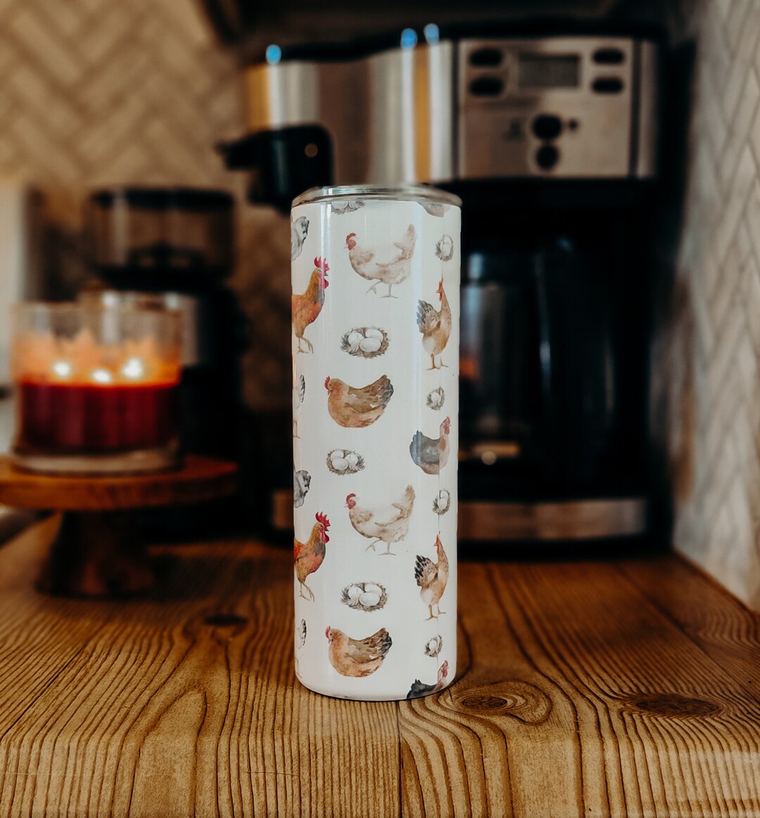 Chicken 20 Oz Tumbler, Chicken Coffee Cup, Chicken Coffee Mug, to Go