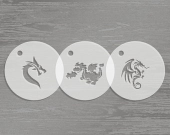 Dragon stencil | Etsy