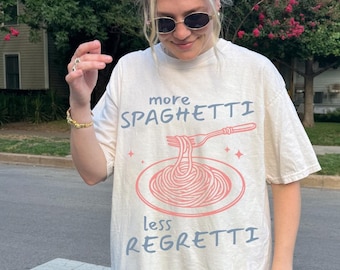 More Spaghetti Pasta Shirt, Funny Foodie Graphic Tee