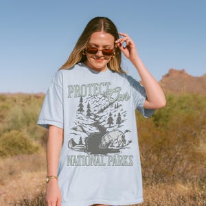 Protect Our National Parks T-Shirt: Wildlife Lover Comfort Colors Tee