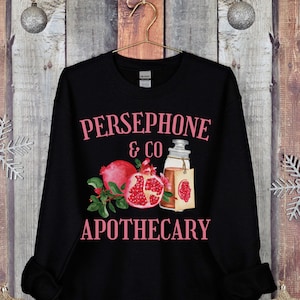Persephone Pomegranate Sweatshirt: Greek Mythology Apothecary Sweater