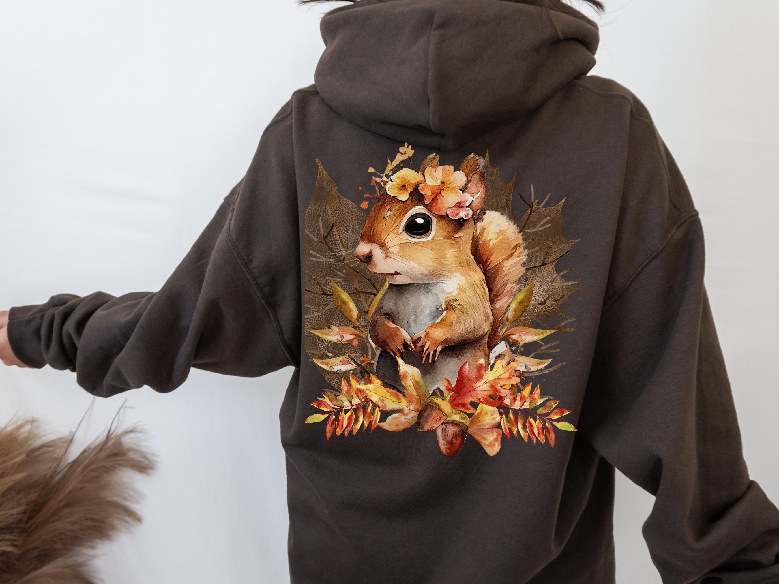 Squirrel Hoodies Etsy