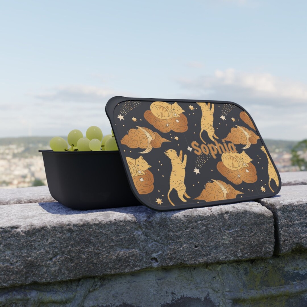 Custom Cat Bento Box With Name And Utensils Mystical Moon Eco Etsy custom-cat-bento-box-with-name-and-utensils-mystical-moon-eco-etsy