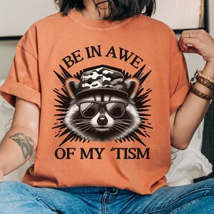 Funny Raccoon Meme Shirt: Trendy Comfort Colors Graphic Tee