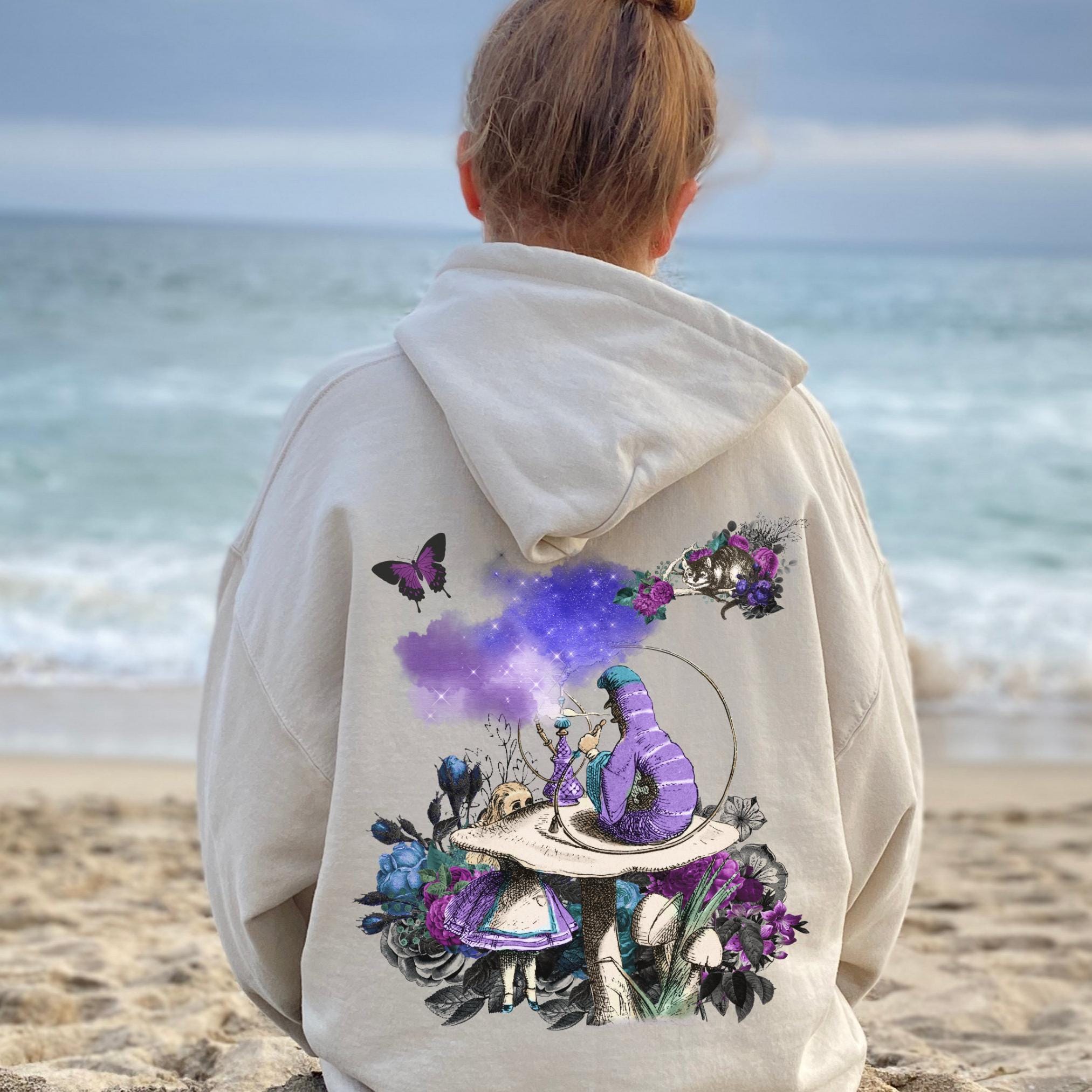 Alice in Wonderland Hoodie: Trippy Bookish Literary Sweatshirt - Etsy