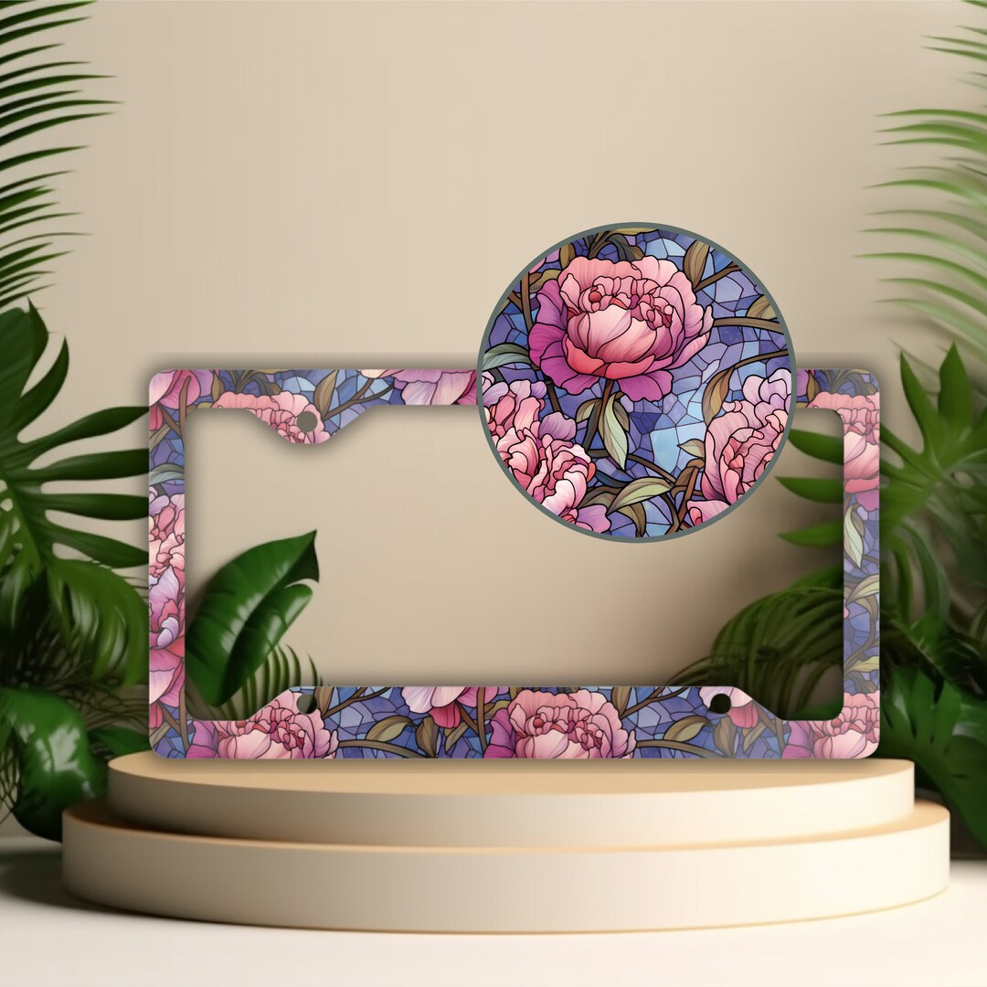 thumbnail image 2 of Aazon.co: Black Leopard License Plate Frae,Grey Leopard License... 2 of 10