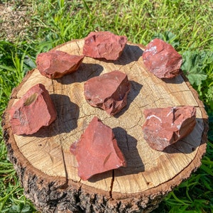 Rough Red Jasper Crystal / Raw Kenyan Stone / Root Chakra / Strength / Vitality / Centering / Grounding / Intention / Energy / Birthstone