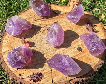 Raw Amethyst Crystal / Rough Purple Quartz Stone / February Birthstone / Third Eye Chakra / Spirituality / Wisdom / Valentines Gift for Her