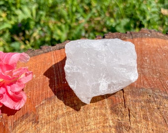 Raw Milky Quartz Crystal / Rough Snow Quartz Stone / White Quartz / Wisdom Stone / Aura Cleansing / Positive Experiences / Anxiety / Stress