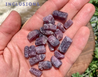Rough Red Ruby Stone / Raw Genuine Corundum Crystal / Untreated Ruby Mineral / Natural Ruby / Authentic Ruby Gemstone / July Birthstone