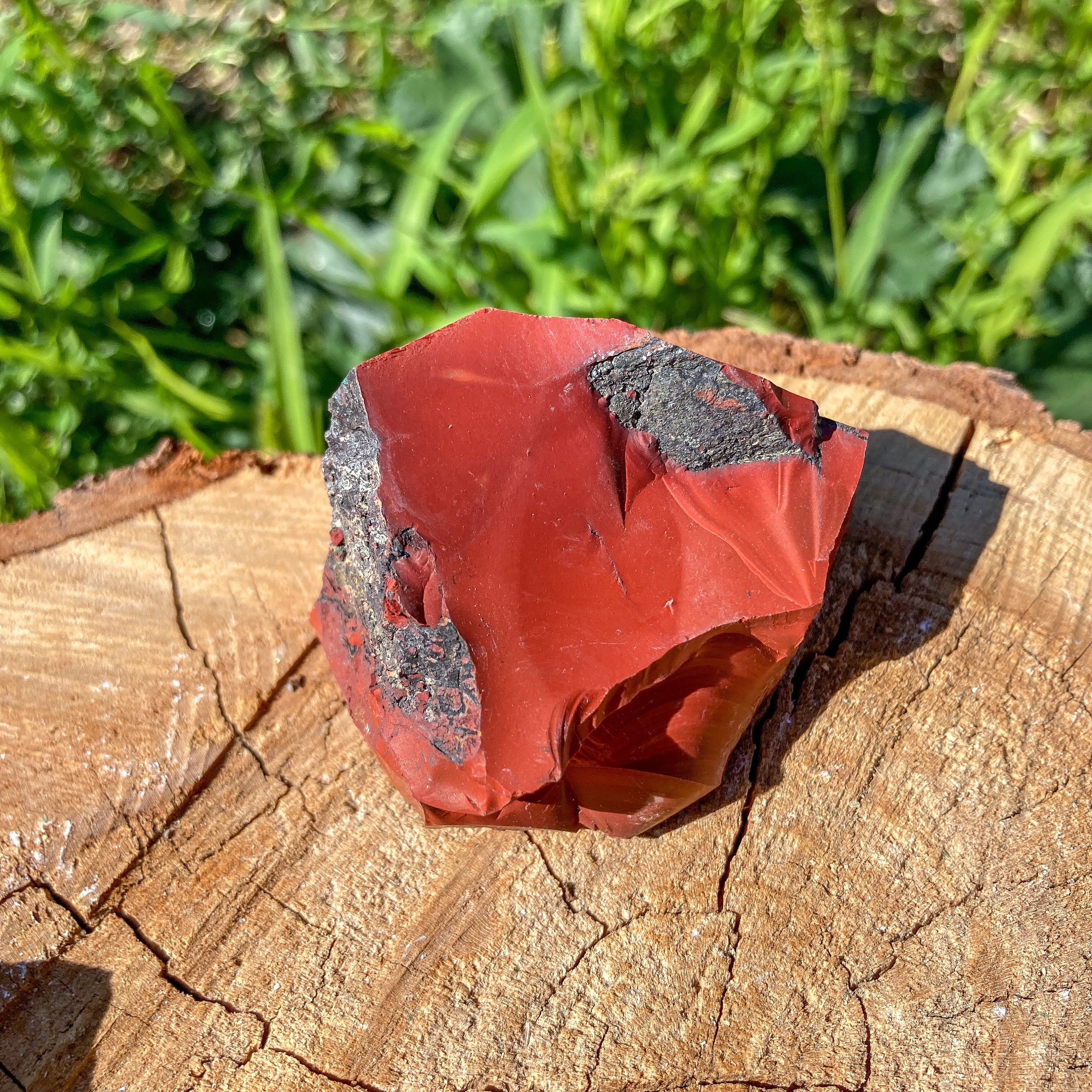 Raw Mookaite Jasper Crystal / Rough Australian Stone / Strength