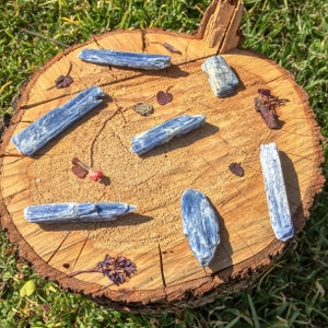 Raw Blue Kyanite Crystal Blade / Rough Stone / Throat Chakra / Confidence / Communication / Meditation / Vivid Dreams / Gift for Kids