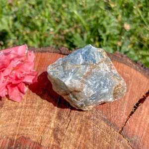 Rough Blue Onyx Stone / Raw Lemurian Aquatine Calcite Crystal / Anxiety Stone / Lemuria / Intuition / Dreaming / Stress / Fear / Worry