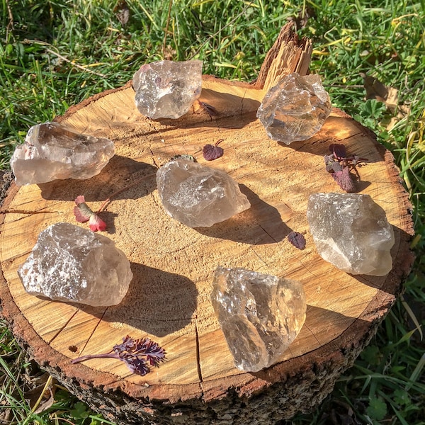 Raw Smoky Quartz Crystal / Rough Brown Morion Stone / Rauch Topaz / November Birthstone / Base Chakra / Solar Plexus Chakra / Serenity Gift