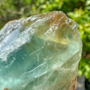 Fluorita arcoíris natural en bruto / Fluorita bicolor en bruto / Espiritualidad / Conexión a tierra / Don psíquico / Limpieza / Sanación