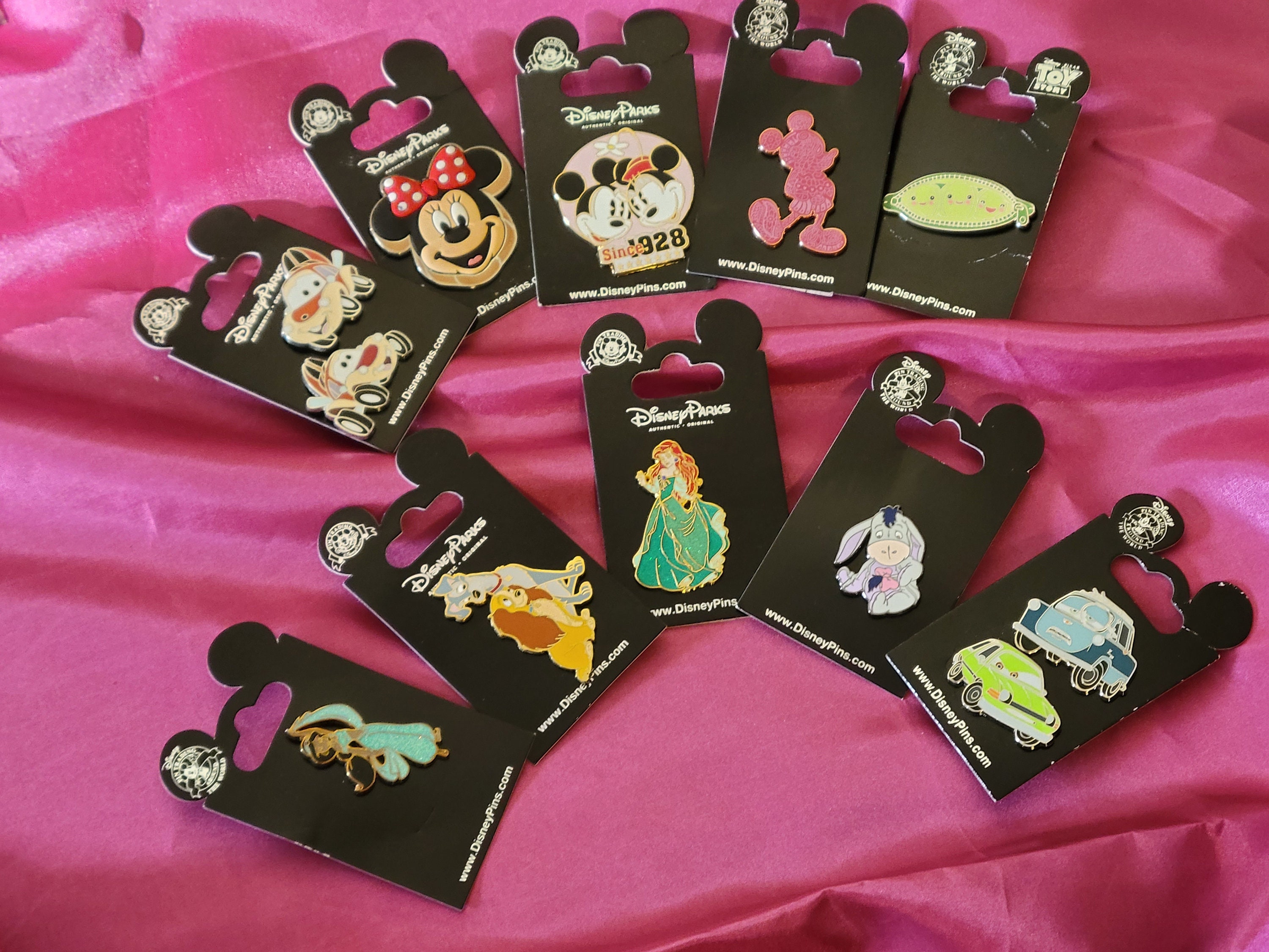 10 original Disney pins New in original card lot 7 Etsy