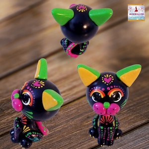 Cat miniature, Clay miniatures, alebrijes, handmade miniatures, mythical creatures, alebrije clay figure
