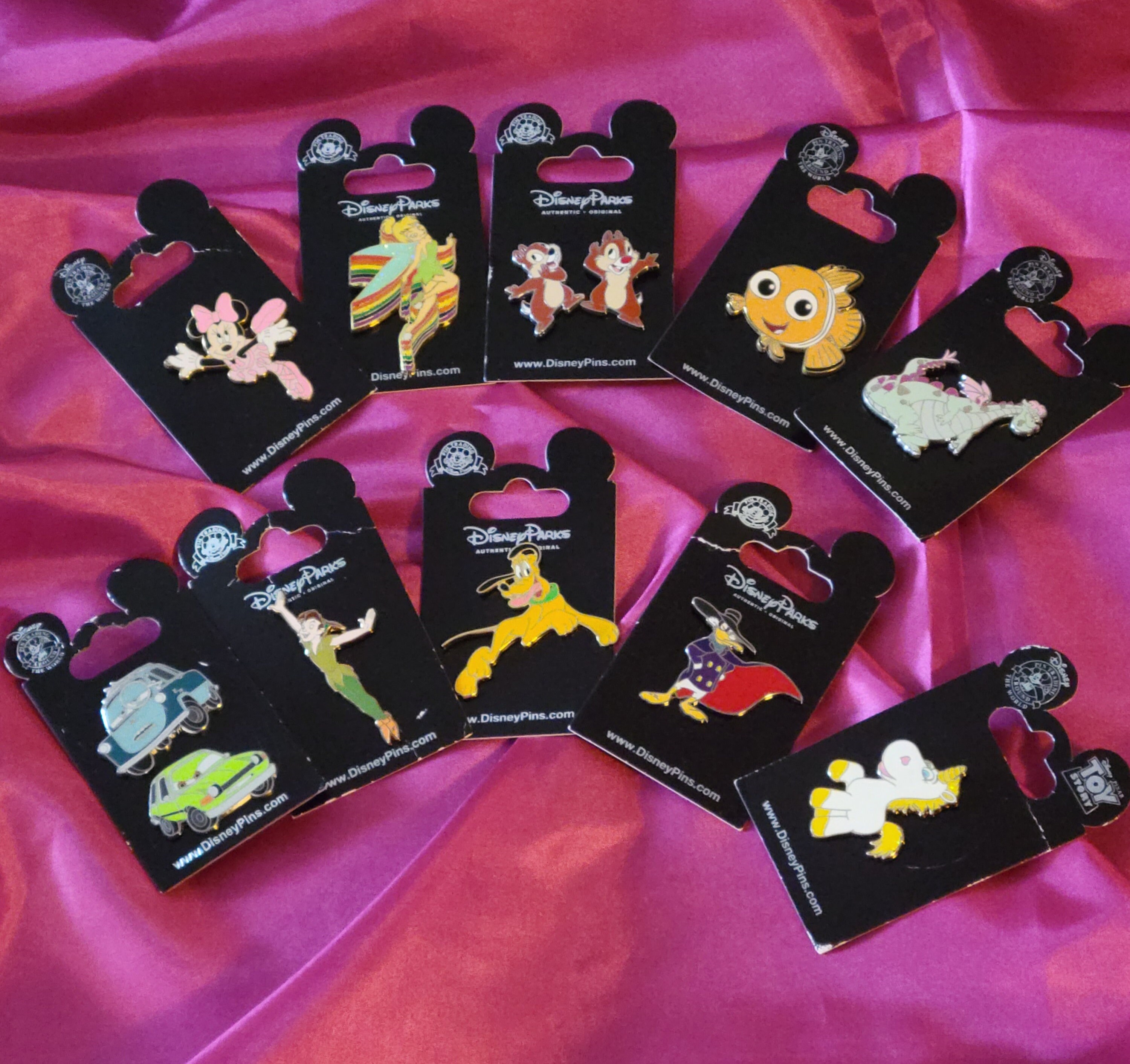 10 Original Disney Pins New in Original Card lot 2 Etsy